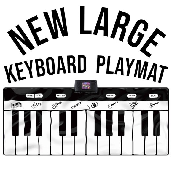 New Giant Floor Piano Keyboard Playmat Foldable Mat Musical Instrument Toddler K - Picture 2 of 15